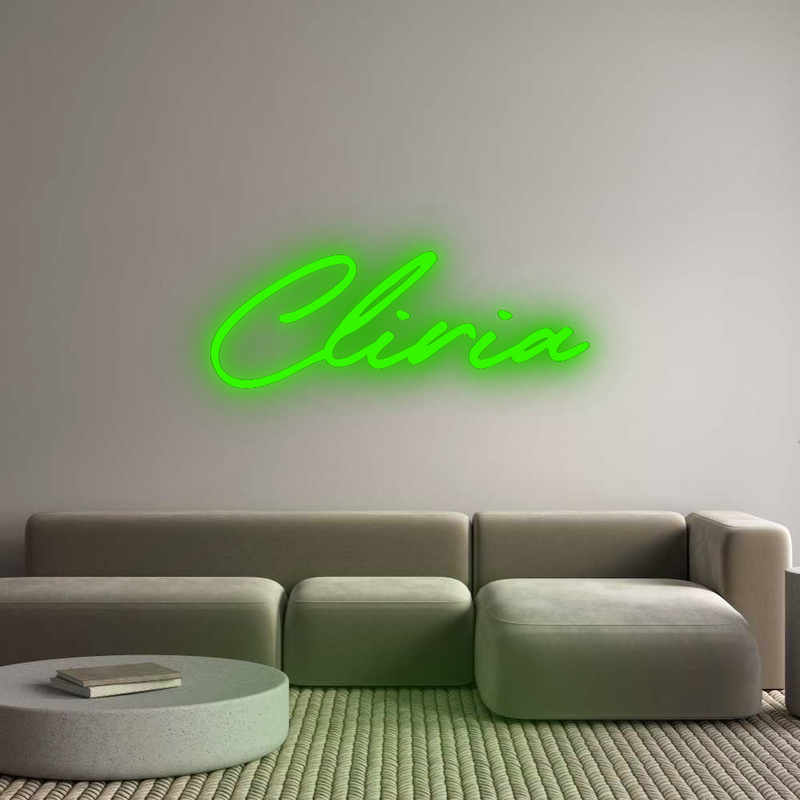 Configurateur - Neon LED Flex - Enseigne néon intérieure personnalisée Cliria