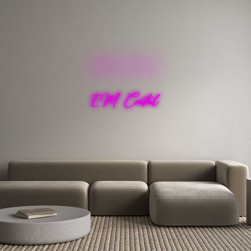 Configurateur - Neon LED Flex - Enseigne néon intérieure personnalisée EM Cristal