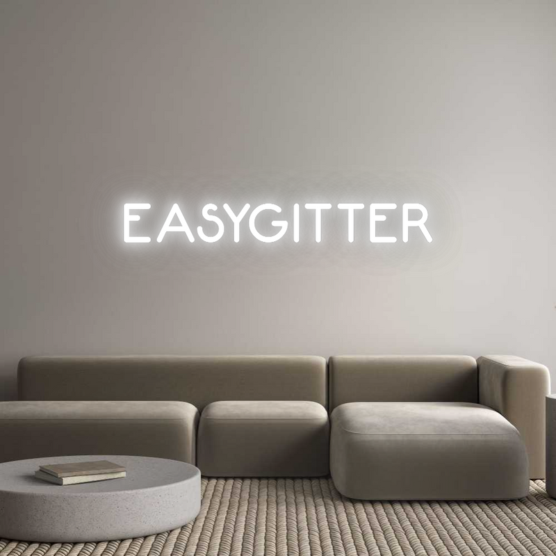 Konfigurator - Neon LED Flex - Personalisierter Indoor Schriftzug EASYGITTER