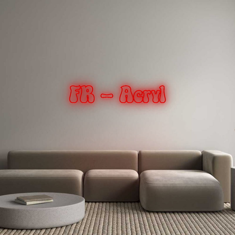 Configurateur - Neon LED Liquid Acryl - Lettres néon personnalisées pour l'intérieur et l'extérieur FR - Acryl