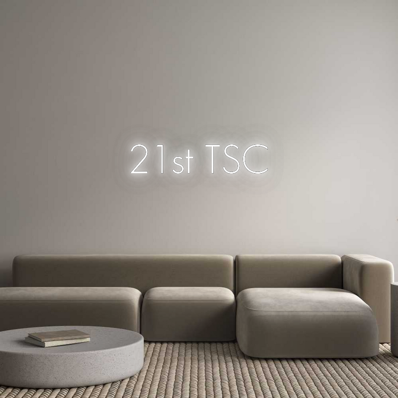 Konfigurator - Neon LED Clip - Personalisierter Indoor Schriftzug 21st TSC