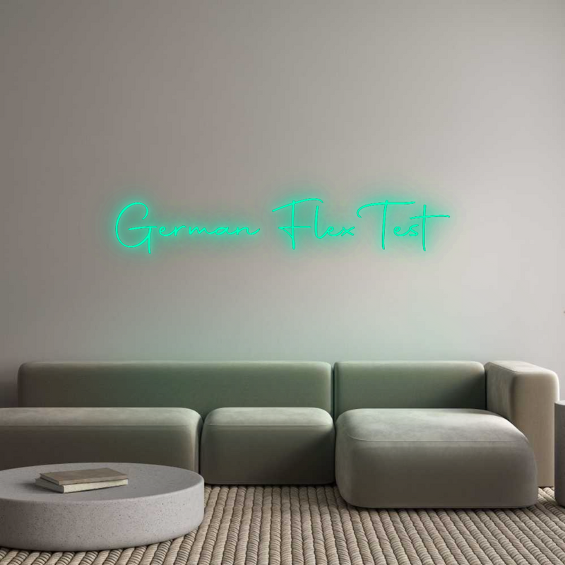 Konfigurator - Neon LED Flex - Personalisierter Indoor Schriftzug German Flex T...