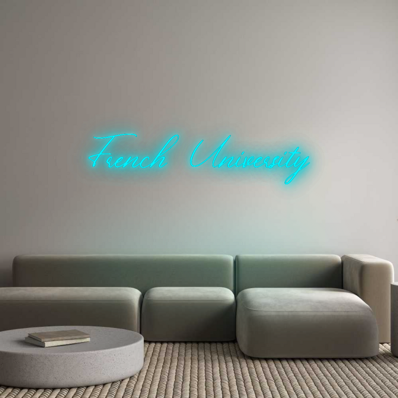 Configurateur - Neon LED Flex - Enseigne néon intérieure personnalisée French Univer...