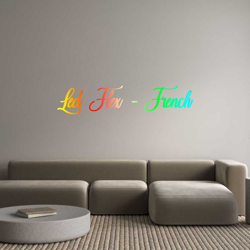 Configurateur - Neon LED Flex - Enseigne néon intérieure personnalisée Led Flex - Fr...