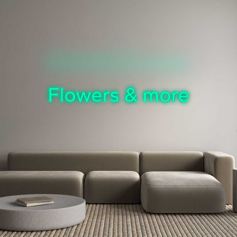 Konfigurator - Neon LED Flex - Personalisierter Indoor Schriftzug Flowers & more