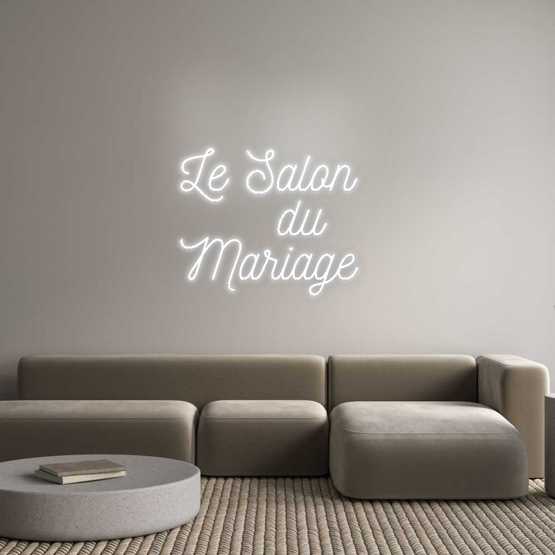 Configurateur - Neon LED Flex - Enseigne néon intérieure personnalisée Le Salon 
  ...