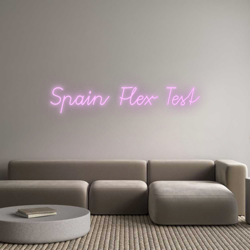 Configurador - Neón LED Flex - Luces de neón personalizadas para interiores Spain Flex Test