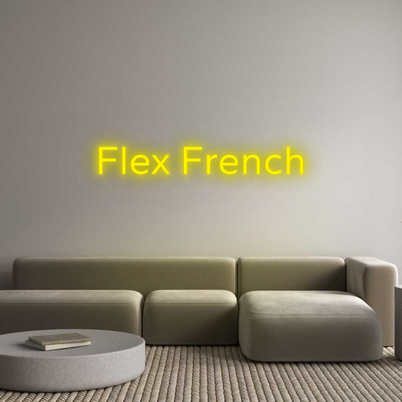 Configurateur - Neon LED Flex - Enseigne néon intérieure personnalisée Flex French