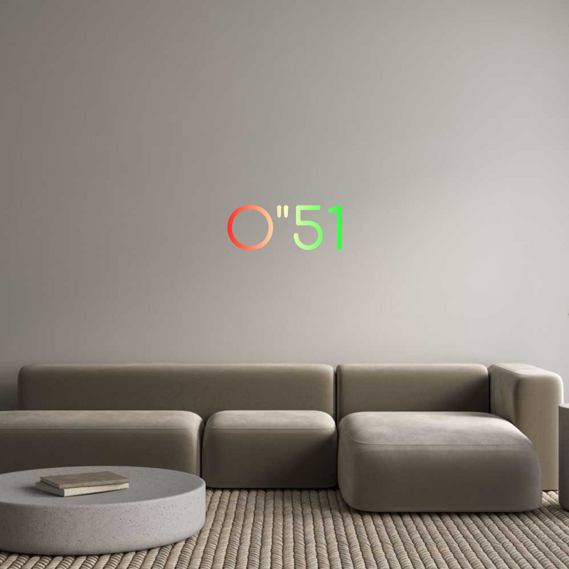 Configurateur - Neon LED Liquid Acryl - Lettres néon personnalisées pour l'intérieur et l'extérieur O"51