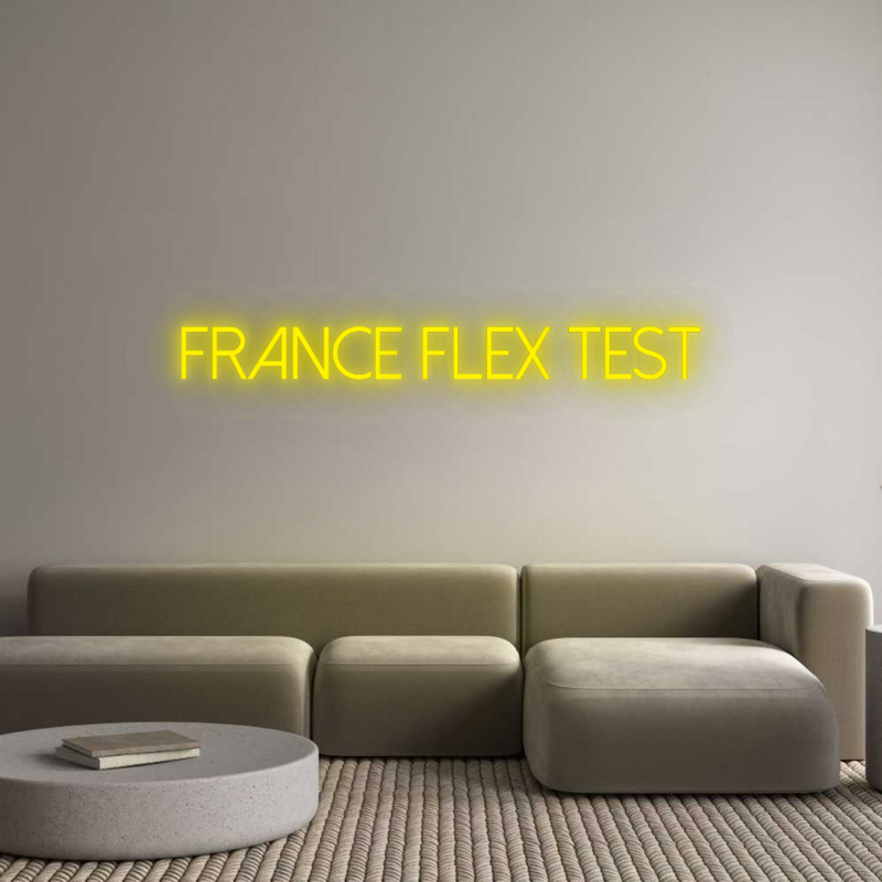 Configurateur - Neon LED Flex - Enseigne néon intérieure personnalisée France Flex T...