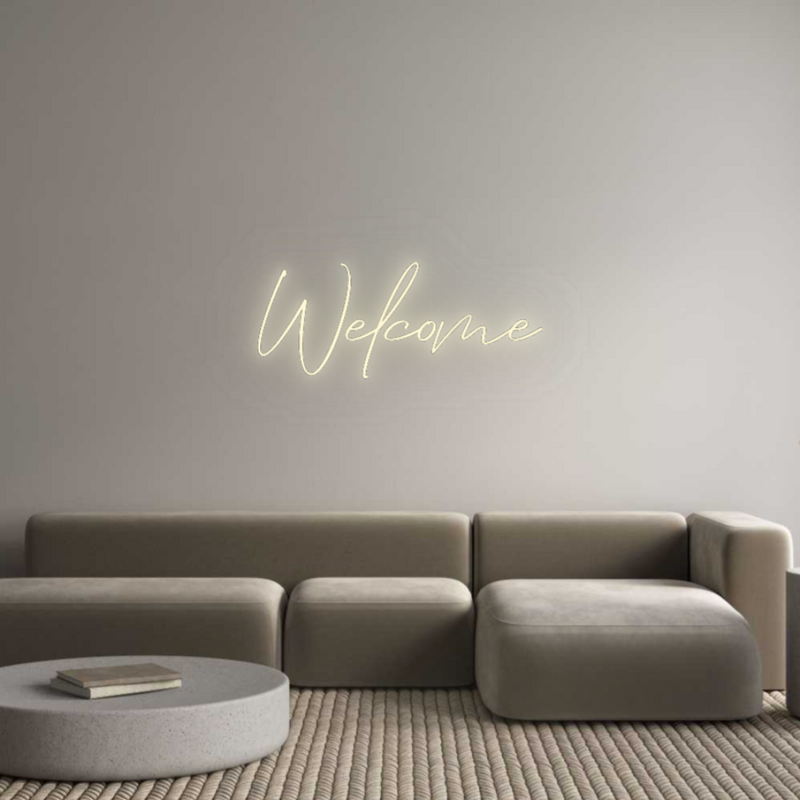 Konfigurator - Neon LED Flex - Personalisierter Indoor Schriftzug Welcome