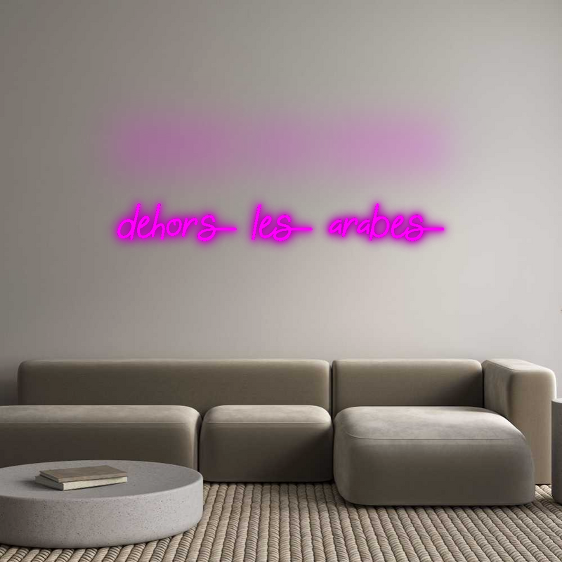 Configurateur - Neon LED Flex - Enseigne néon intérieure personnalisée dehors les ar...