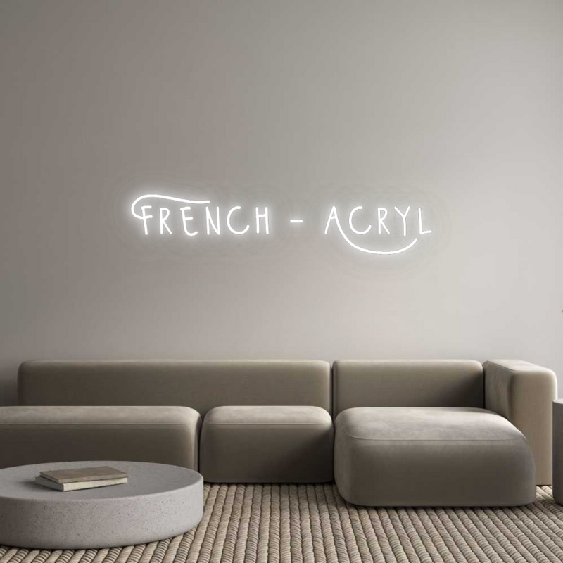 Configurateur - Neon LED Liquid Acryl - Lettres néon personnalisées pour l'intérieur et l'extérieur French - Acryl