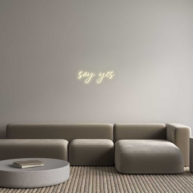 Konfigurator - Neon LED Flex - Personalisierter Indoor Schriftzug say yes