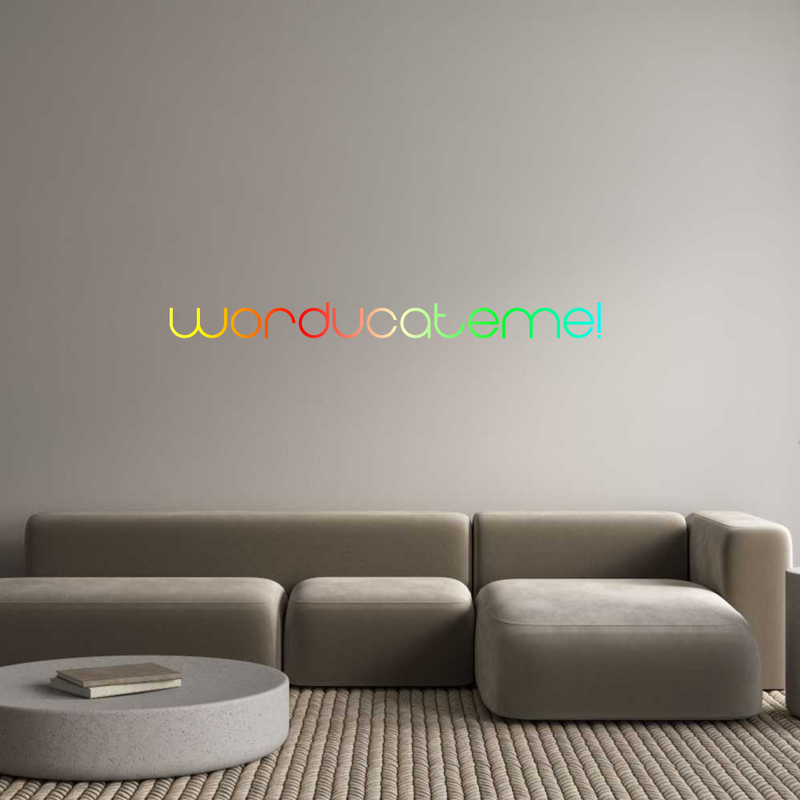 Konfigurator - Neon LED Flex - Personalisierter Indoor Schriftzug WorducateMe!