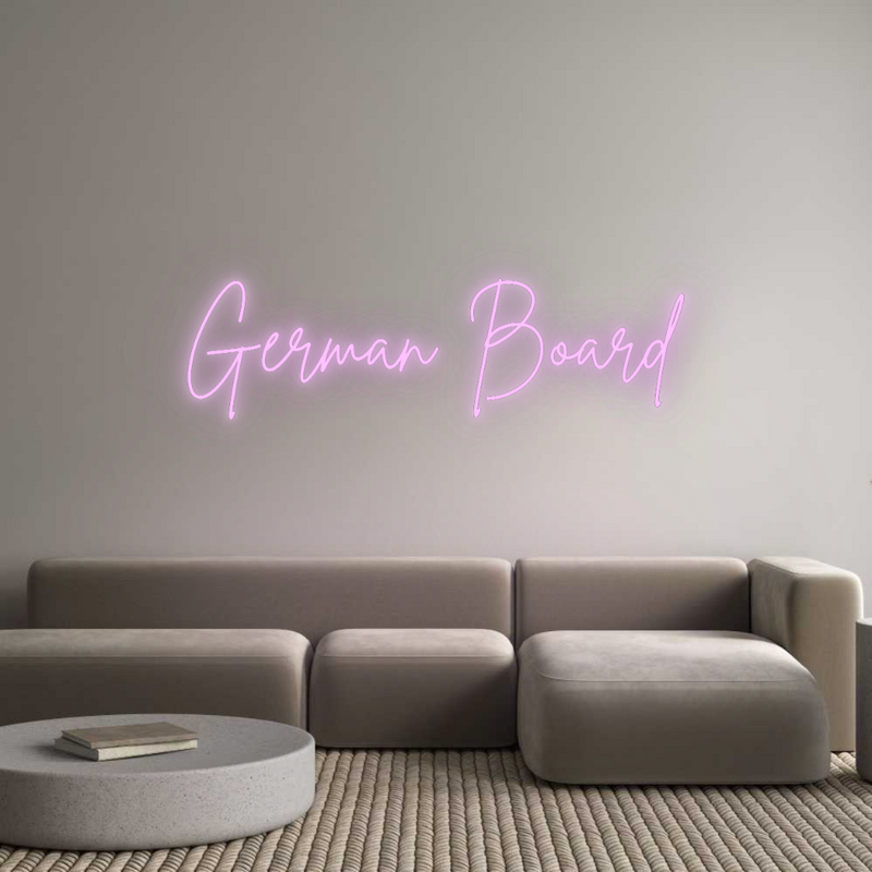 Konfigurator - Neon LED Flex - Personalisierter Indoor Schriftzug German Board