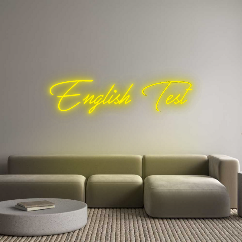 Configurator - Neon LED Flex - Custom Neon Sign Indoor English Test