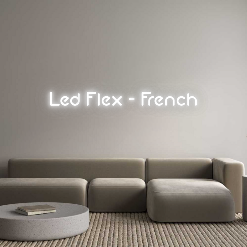 Configurateur - Neon LED Flex - Enseigne néon intérieure personnalisée Led Flex - Fr...