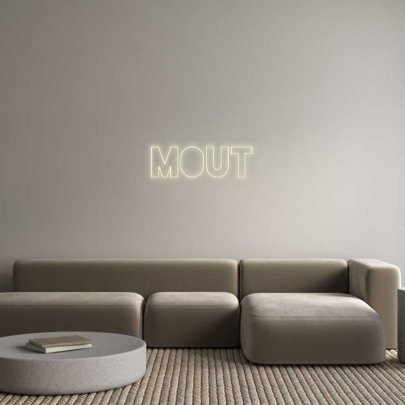 Configurateur - Neon LED Flex - Enseigne néon intérieure personnalisée Mout