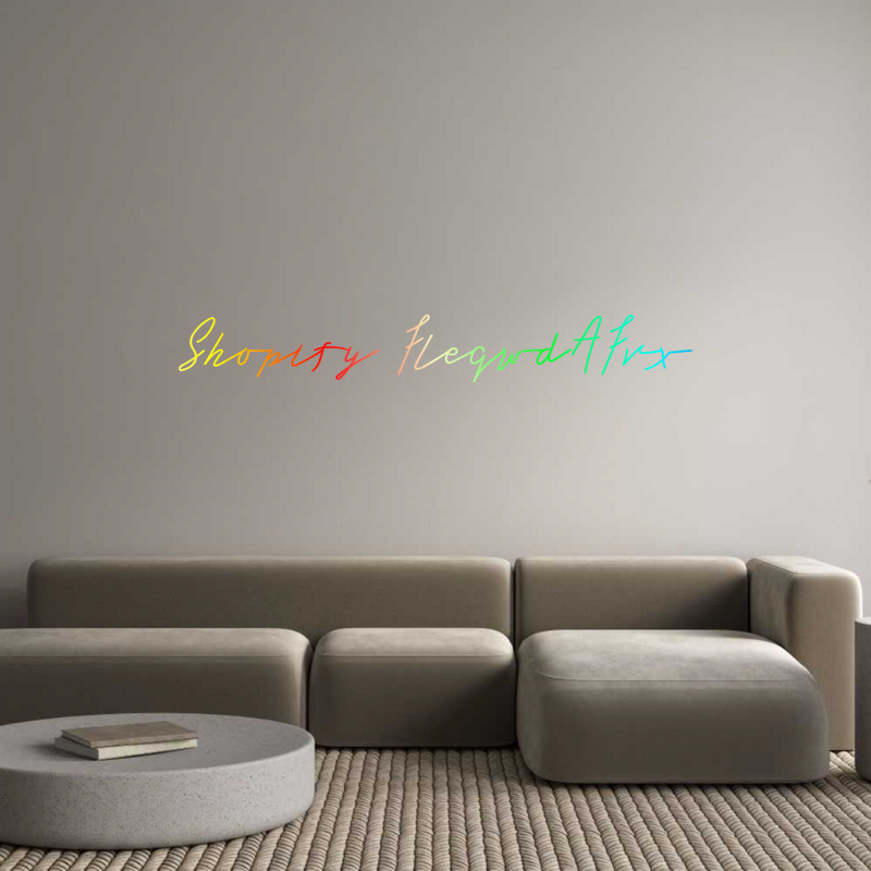 Konfigurator - Neon LED Flex - Personalisierter Indoor Schriftzug Shopify Fleqw...