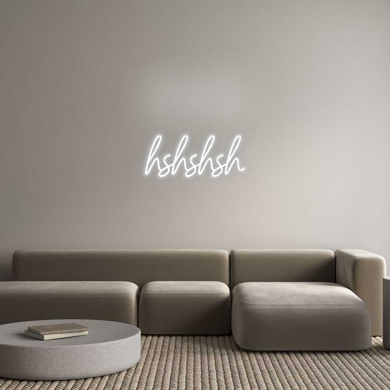 Konfigurator - Neon LED Flex - Personalisierter Indoor Schriftzug hshshsh