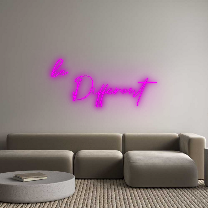 Konfigurator - Neon LED Flex - Personalisierter Indoor Schriftzug be
    Diffe...