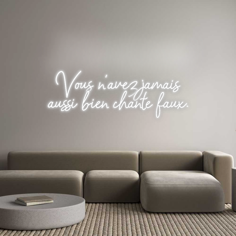 Configurateur - Neon LED Flex - Enseigne néon intérieure personnalisée Vous n'avez j...