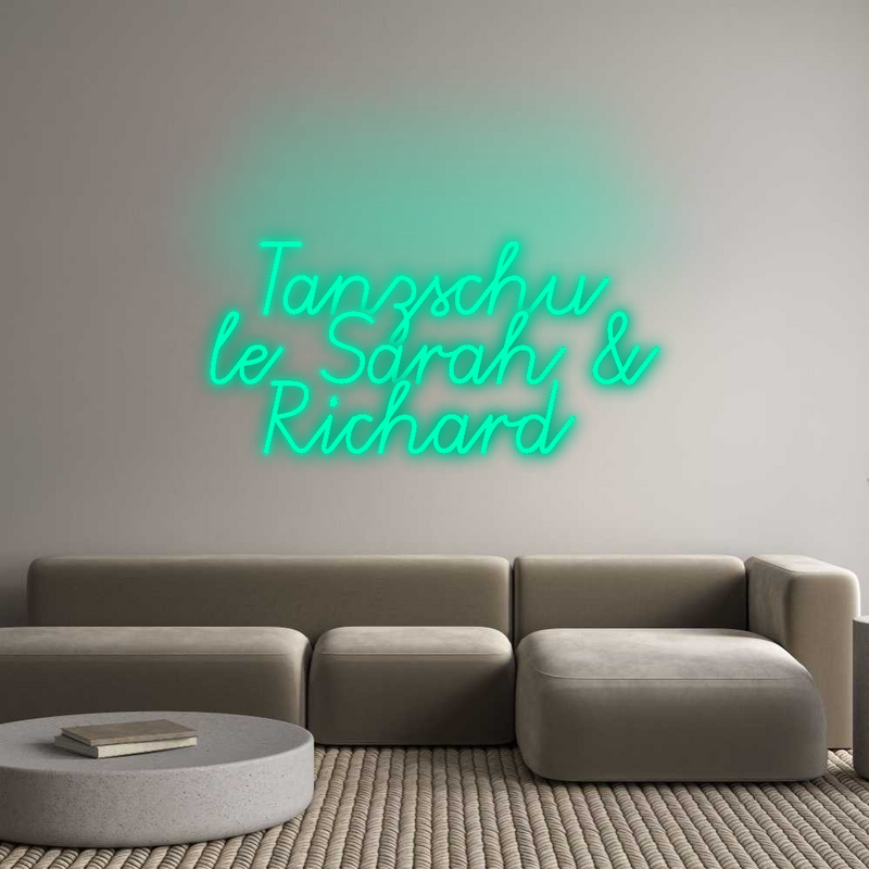 Konfigurator - Neon LED Flex - Personalisierter Indoor Schriftzug Tanzschu
le ...