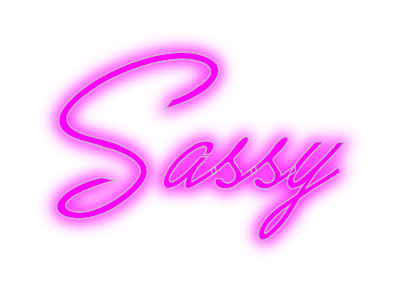 Konfigurator - Neon LED Flex - Personalisierter Indoor Schriftzug Sassy