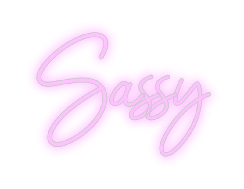 Konfigurator - Neon LED Flex - Personalisierter Indoor Schriftzug Sassy