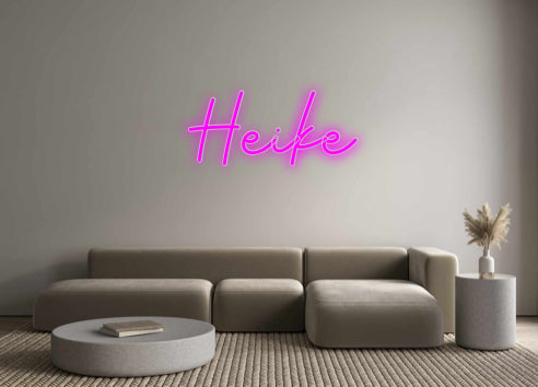 Konfigurator - Neon LED Flex - Personalisierter Indoor Schriftzug Heike