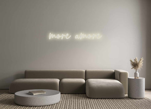 Konfigurator - Neon LED Flex - Personalisierter Indoor Schriftzug more amore