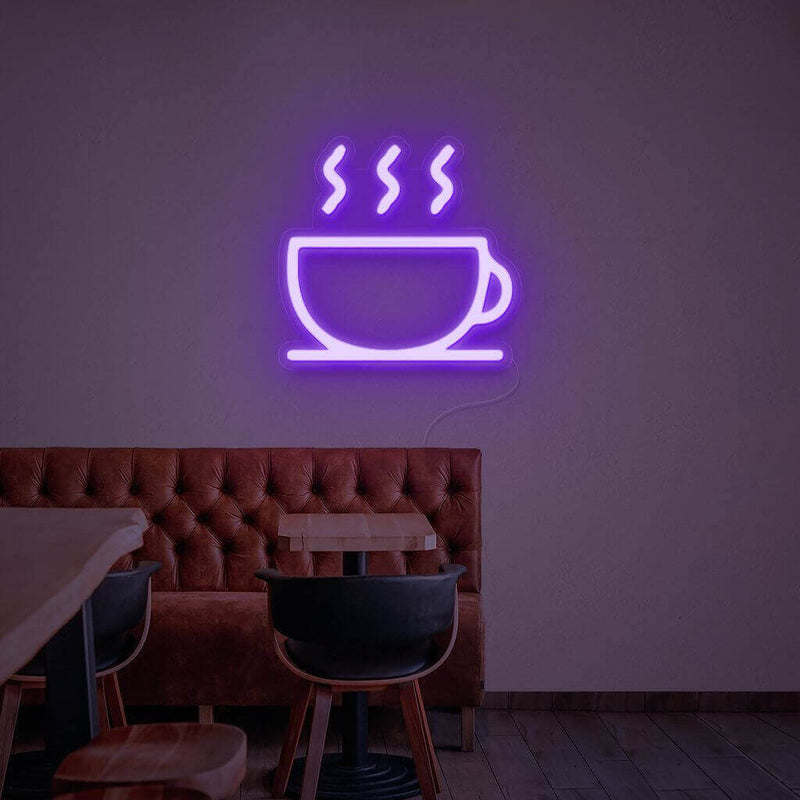 Kamanan Coffee Neon Sign, Neon Sign Coffee LED Schild LED Schriftzug Kaffee  Leuchtreklame Letras LED Neon Schild Cafe Neonlicht für Küche